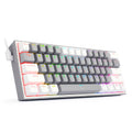 Teclado Mecânico Redragon Fizz Rgb Branco/cinza K617 Us Red