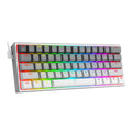 Teclado Mecânico Redragon Fizz Rgb Branco/cinza K617 Us Red